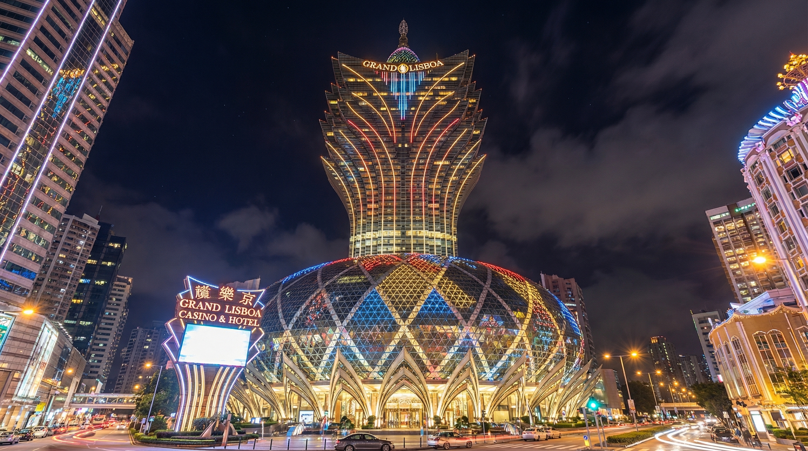 澳门新葡京酒店夜景
